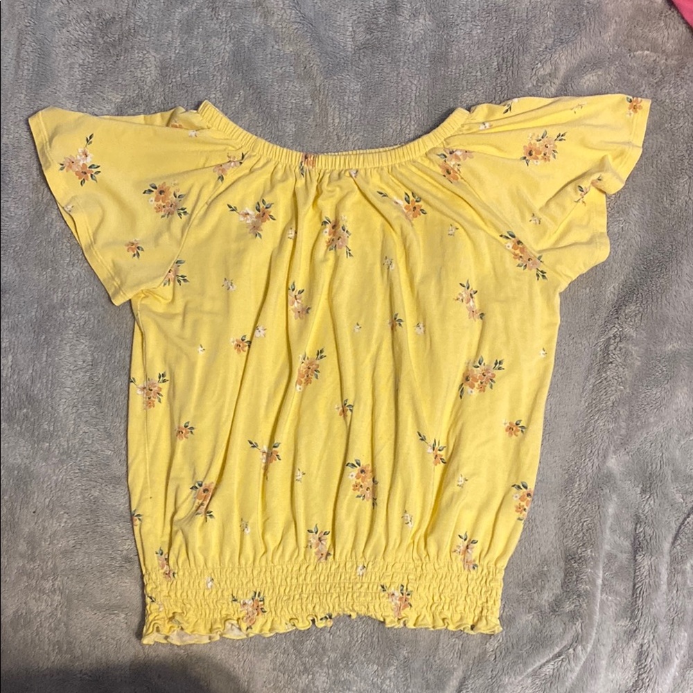 Sunny Floral Off-Shoulder Blouse